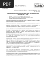 PRESENTA ROMO INICIATIVA PARA CREAR REGISTRO DE AGRESORES SEXUALES DE LA CDMX