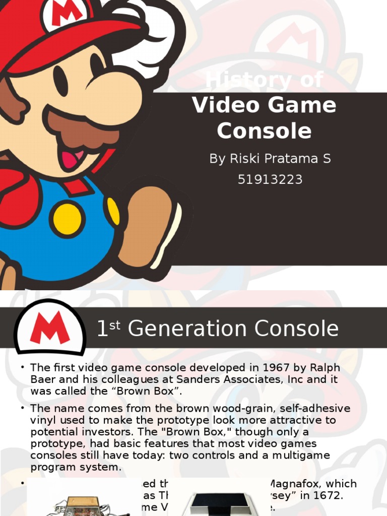 Evolution of Video Game Consoles | PDF | Video Game Consoles | Play Station