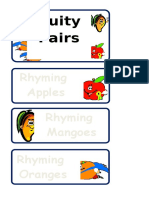 Fruity Pairs: Rhyming Apples Rhyming Mangoes