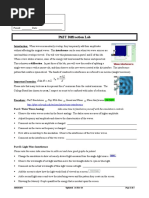 Diffraction Lab using Phet Simulation