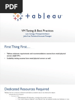 Tableau VM Tuning and Best Practices