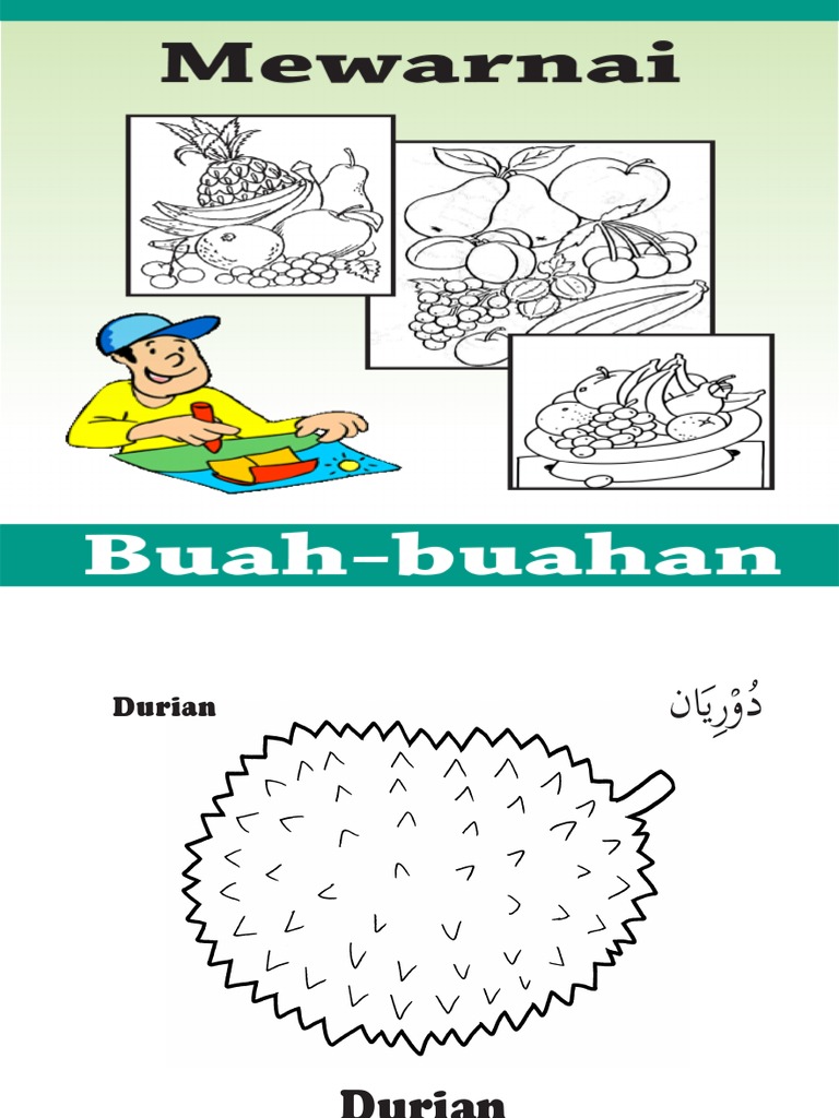 mewarnai buah2an