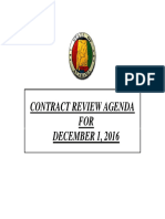 Contract Review Agenda