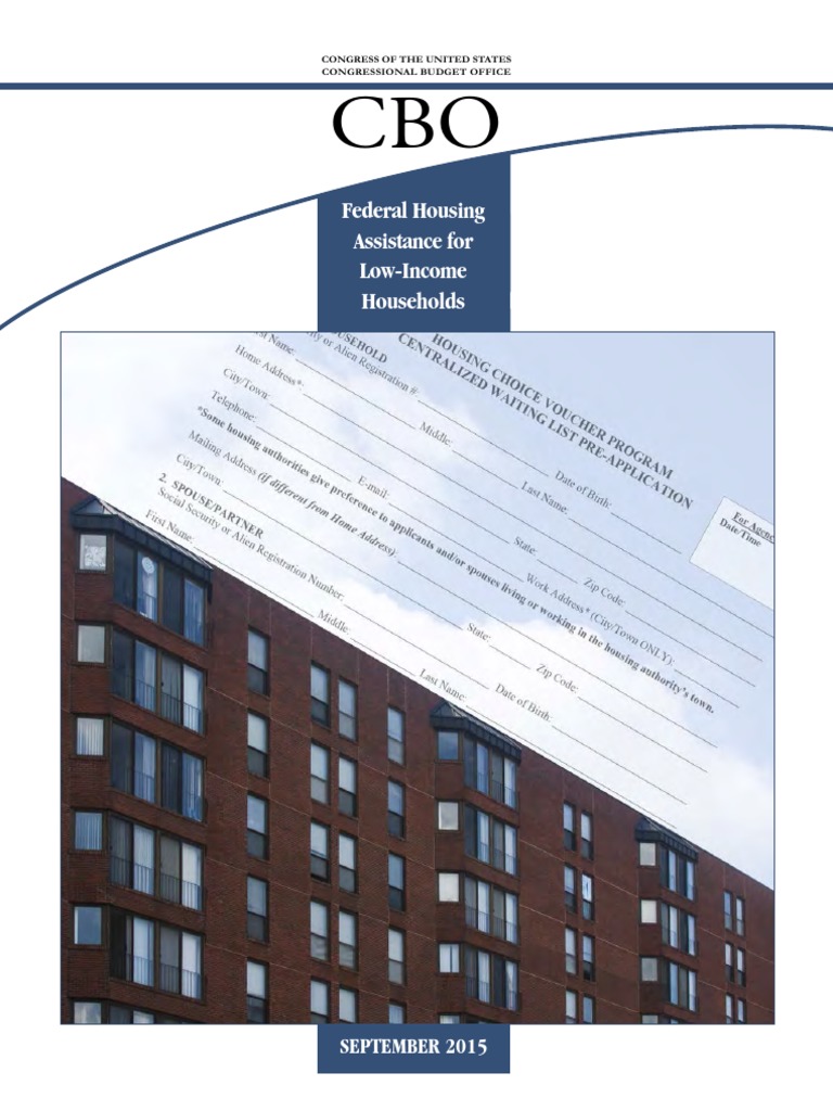 Federal Housing Assistance For Households September 2015