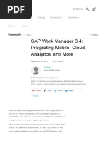 SAP Work Manager 6.4: Integrating Mobile, Cloud, Analytics, and More