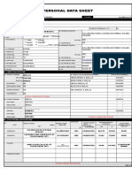 Personal Data Sheet: Single Married Annulled Widowed Separated Others, Specify