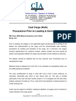 Coal Cargo - Precautions Prior To Loading & During Voyage PDF