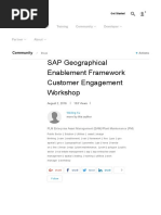 SAP Geographical Enablement Framework Customer Engagement Workshop _ SAP Blogs