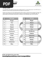 Sample Ladder Tournament