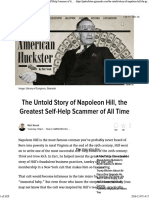 The Untold Story of Napoleon Hill, The Greatest Self-Help Scammer of All Time