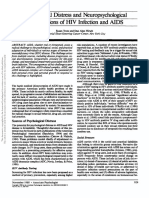 Psychological Distress and Neuropsychological Complications of HIV Infection and AIDS