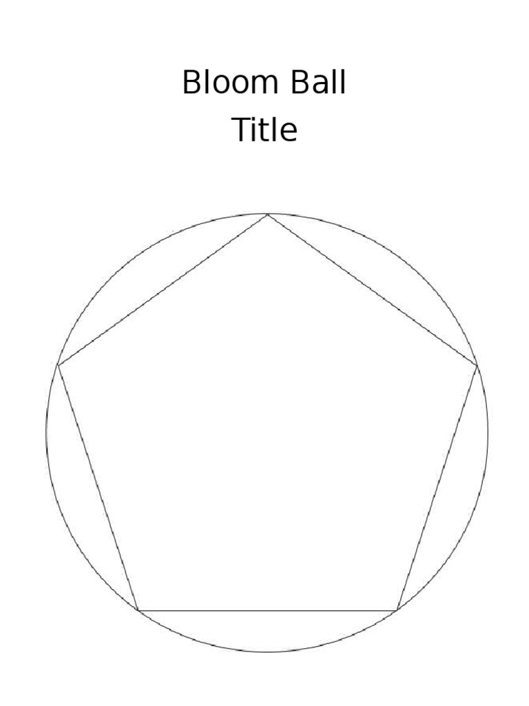 Printable Bloom Ball Template Free