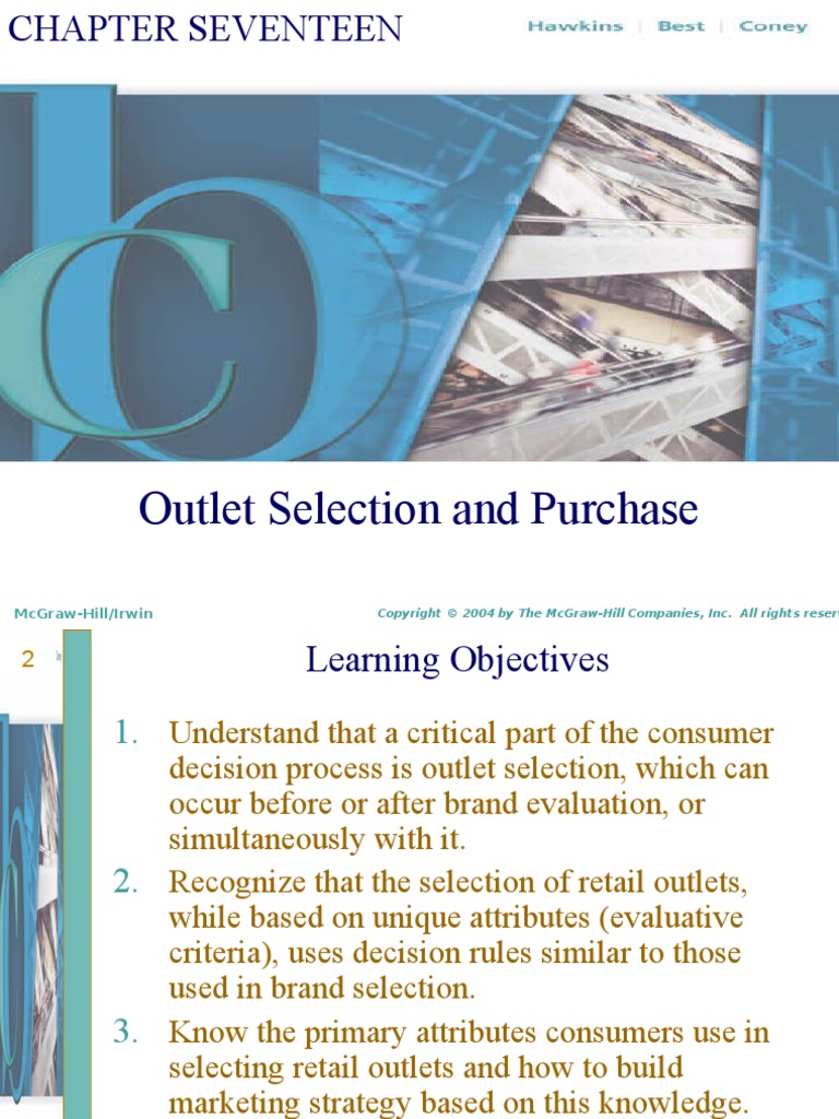 Outlet Selection and Purchase | PDF