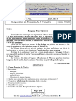 Examen Et Corrige Francais2013 TCL t3