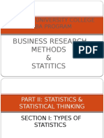 Business Research & Statitics Part II