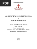 As Constituições Portuguesa e Norte-Americana