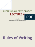 Professional Development Lecture on Grammar Rules