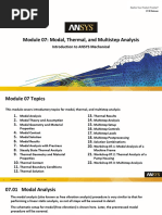 Mechanical Intro 17.0 M07 Modal Thermal and Multistep Analysis