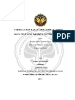 Fabrikasi Dan Karakterisasi Sifat Listrik Kaca Cult Yang Didoping Copper (Ii) Oxide