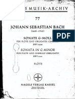 Bach Sonata Sol Menor BWV