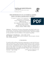 ijpam.eu Gaussian method interval matrix determinant