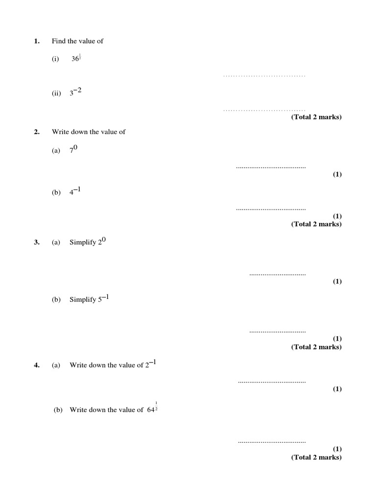 GCSE Indices Test.pdf
