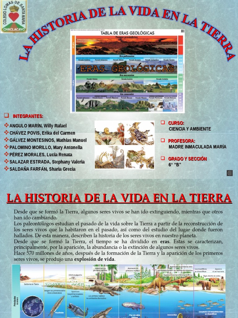 Historia de la Vida en la Tierra | PDF | Estratigrafía | Naturaleza