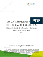 Cita y Referecia Bibliográfica APA 2015