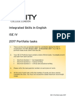 ISE IV 2017 Portfolio Tasks