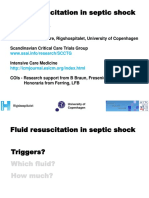 Fluid resuscitation triggers, choice and amount in septic shock