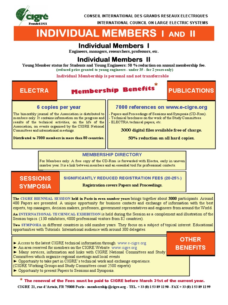 CIGRE Student Membership Benefits | PDF | Business