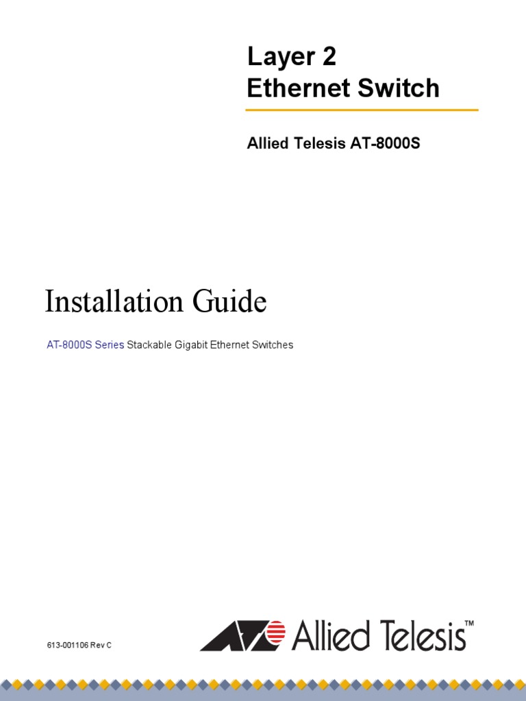 Installation Guide: Layer 2 Ethernet Switch | PDF | Computer Terminal ...