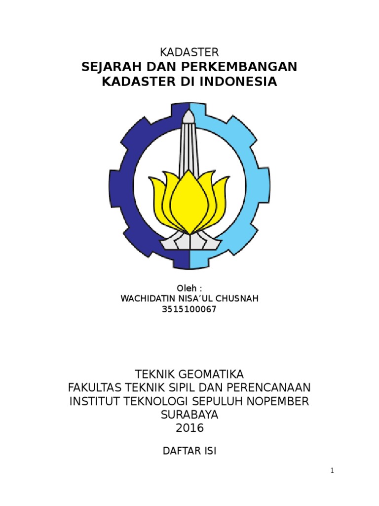 Kadaster: Sejarah Dan Perkembangan Kadaster Di Indonesia | PDF