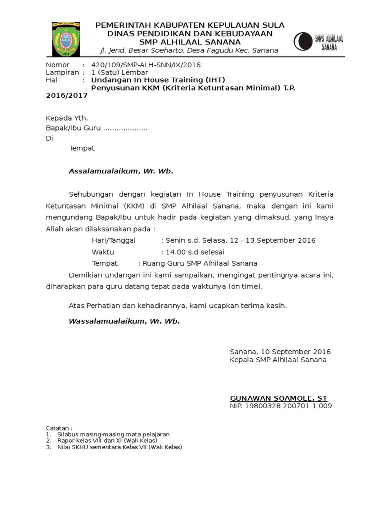 88 Koleksi Contoh Undangan Iht Gratis Terbaru