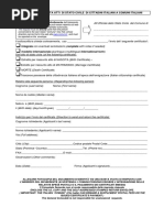 Modulo Richiesta Certificat i Comune