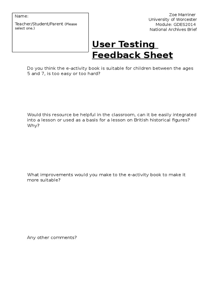 User Testing | PDF