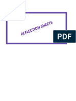 Assessment - Reflection Sheets