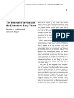 The Plenoptic Function and The Elements of Early Vision: Edward H. Adelson and James R. Bergen