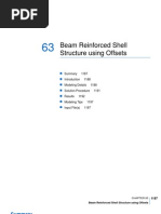 Beam Reinforced Shell Structure using Offsets