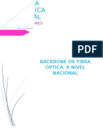 Backbone de Fibra Óptica Terrestre Ecuador