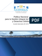 Guatemala Politica Nacional Gestion Integral de Residuos Solidos
