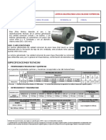 Ficha Tec Lamina Acero Galvanizada