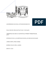 Investigacion Sobre El Desempleo en México.