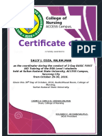 Certificate First Aid