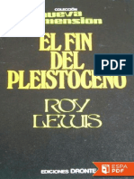El Fin Del Pleistoceno - Roy Lewis