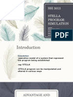 SSI 3013 Stella Program: Simulation: Muhamad Faris Nur Afiqah Syahmina Mayurie Nurul Husna