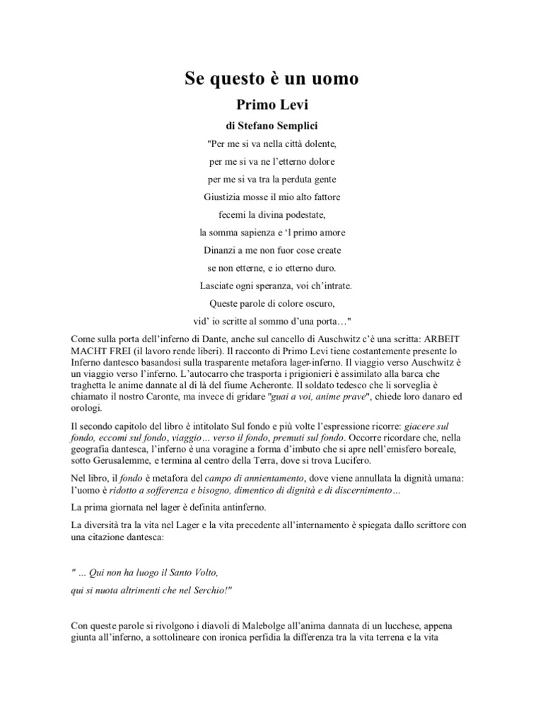 Se questo è un uomo 2