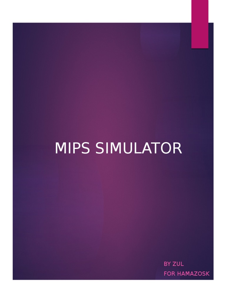 Chapter 5 (Mips Simulator) | PDF | Areas Of Computer Science | Computing