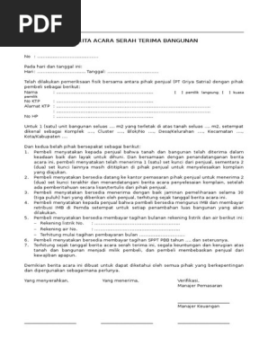 313855394 Berita Acara Serah Terima Bangunandoc