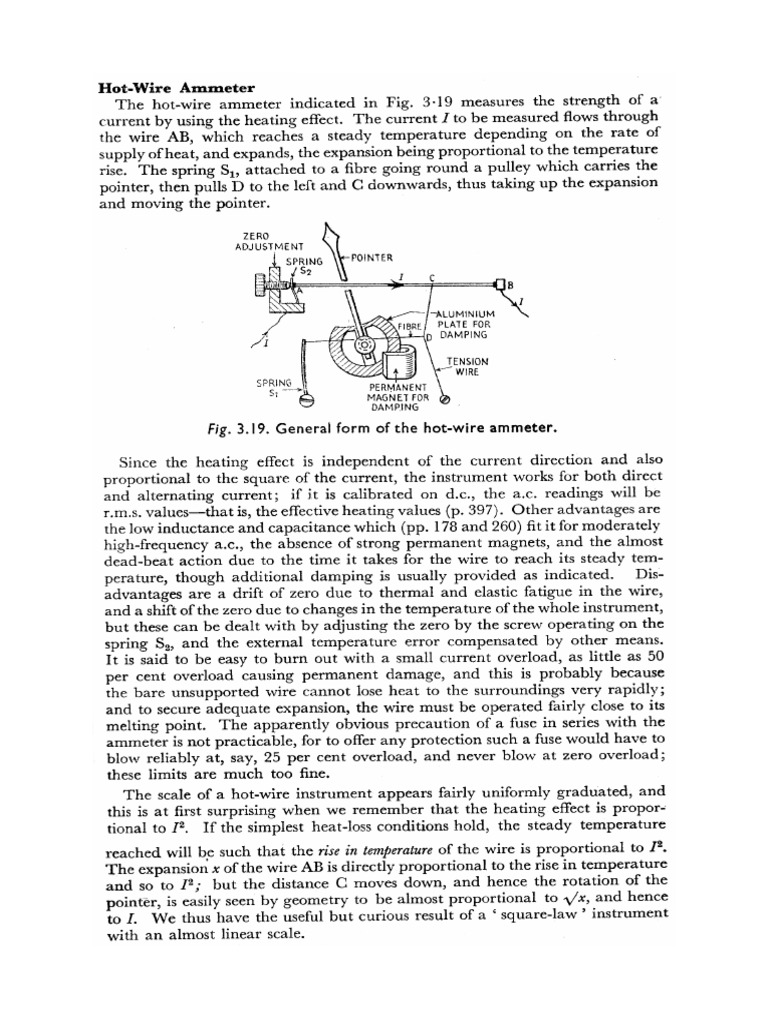 Hot Wire Ammeter PDF